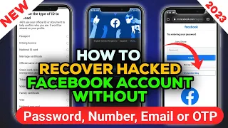 New! How to Recover Hacked Facebook Account without Password, Number, Email, or OTP