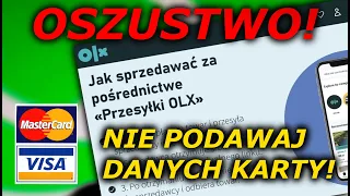 NIE PODAWAJ DANYCH KARTY - PRZESYŁKI OLX - OSZUSTWO PRZEZ WHATSAPP