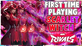 My First Time Playing SCARLET WITCH in MARVEL RIVALS!