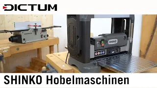 Shinko Abrichthobelmaschinen AH150, AH200 und Dickenhobelmaschine DH330