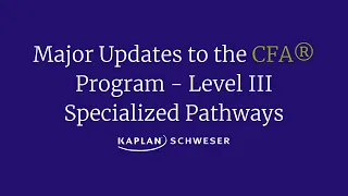 What are CFA® Level III specialized pathways?