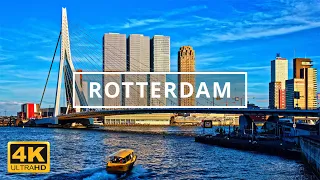 Rotterdam, Netherlands 🇳🇱 | 4K Drone Footage (With Subtitles)