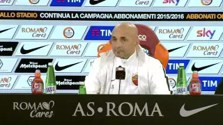 Luciano Spalletti, conferenza stampa, Sassuolo - Roma - VIDEO INTEGRALE HD