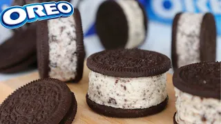 Oreo Ice Cream Sandwich Recipe With ONLY 3 Ingredients