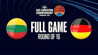 Lithuania v Germany | Full Basketball Game | FIBA U20 European Championship 2022