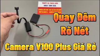 Camera V100 Plus Siêu Nhỏ Không Dây , Camera Mini Quay Đêm Full4K Xem Từ Xa Pin Dùng 10 Tiếng