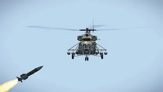 Russian Mil Mi-17 helicopter shot down by Ukrainian military missiles | ARMA 3