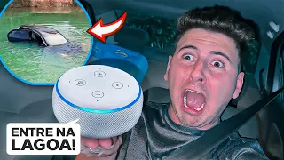 A ALEXA DECIDE AONDE VAMOS DE CARRO! (DEU RUIM)