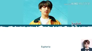 BTS JUNGKOOK EUPHORIA ( edited version) color coded lyrics and English sub