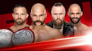 Wwe Ricochet and Aleister Black Vs The Revival At Raw Tag Team Match 1st April 2019