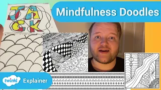 Mindfulness Doodling Tutorial for Kids || Doodle Art Ideas