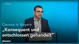 Bayern: Pressekonferenz nach der Sitzung des Kabinetts