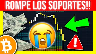 📉 ¡VENTAS MASIVAS EN BITCOIN DESTROZAN LOS SOPORTES! 🚨 ANÁLISIS de BITCOIN HOY