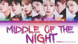 MONSTA X (몬스타엑스) - Middle Of The Night (Color Coded Lyrics /Eng)