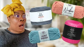 Yarn Snob Reviews JOANN Spring 2021 Yarns [WE FOUND A DUPE FOR BERNAT MAKER HOME DEC!!]