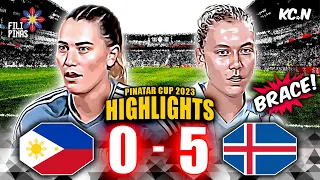 Philippines vs Iceland | 2023 Pinatar Cup Highlights #womensfootball