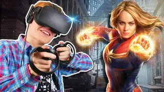 BECOME CAPTAIN MARVEL IN VIRTUAL REALITY! | Marvel United Powers VR (Oculus Rift + Touch Gameplay)