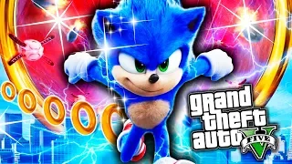 Soy SONIC en GTA 5 (el personaje más rapido)!! Grand Theft Auto V - GTA V Mods