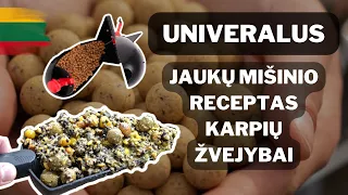 Receptai karpių žvejybai: UNIVERSALUS jaukų mišinys