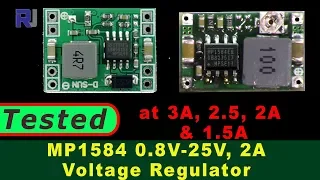 Test review of MP1584 0.8 to 25V 2A DC-DC Step down converter