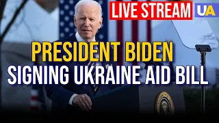 BIDEN Signing Ukraine, Israel, Taiwan Aid Bill. Live Stream
