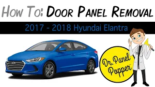 2017 Hyundai Elantra Door Panel Removal