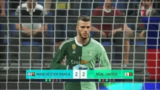 Manchester Barca vs Real United I PES 2018 Fantasy Penalty Shootout