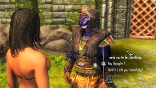 Inigo's line while wearing Stormcloaks armor. Skyrim Anniversary Edition