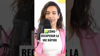 Cómo recuperar la voz rápido para cantar. Como limpiar la voz. Clases , Natalia Bliss