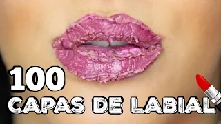 100+ Capas de Labial Liquido Challenge JasminMakeup1