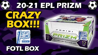 CRAZY FOTL BOX!! 2020-21 Panini Prizm EPL First Off the Line Hobby Box Soccer Review