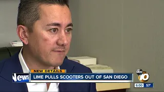 Lime pulls scooters out of San Diego