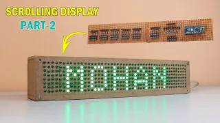 How to make a Scrolling Display at home || घर में बनाओ ये Display और लिखो कोई भी Text 🔥