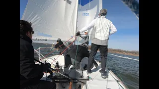 J24 racing school DCYC, Great crew work, tactics, and spinnaker run.  15-20 knots of wind. #sailing