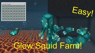 Easy 1.19.60 Glow Squid Farm! Bedrock Edition! MCPE/Xbox/PS4/PC/Switch!