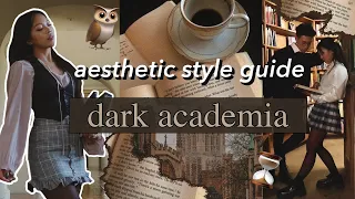 AESTHETIC STYLE GUIDE: Dark Academia | Episode 2 | outfit ideas, visual moodbooard, movie recs, etc!