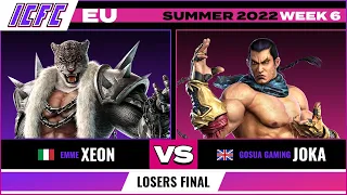 Xeon (Armor King) vs. Joka (Feng) Losers Final - ICFC EU Tekken 7 Summer 2022 Week 6