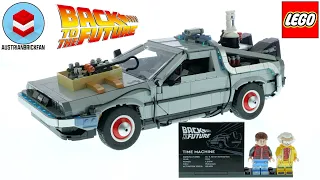 LEGO Back to the Future 10300 DeLorean Time MAchine - LEGO Speed Build Review