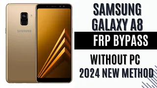 SAMSUNG A8 FRP Bypass Without PC  Google Account Unlock/Remove FRP Lock 2024