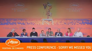 SORRY WE MISSED YOU - Press conference - Cannes 2019 - EV