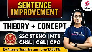 Sentence Improvement For SSC MTS | CHSL | CGL | CPO 2023 | SSC English Grammar -5 | By Ananya Ma'am