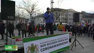 „NEIN zur Impfpflicht“-Demo in Chemnitz: Redebeitrag von Martin Kohlmann