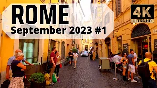 Rome Italy 4K - The Hidden Charms of Rome in September. Part 1