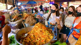 Cambodian street food at Countryside, Delicious Grilled Frog, Fish, Chicken, Snail, Fruit & More