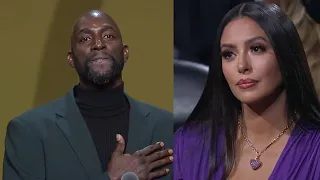 Kevin Garnett thanking Tim Duncan and Kobe Bryant in his Hall of Fame speech ️