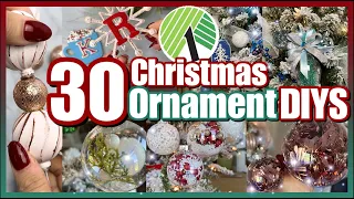 30 DOLLAR TREE CHRISTMAS DIY ORNAMENTS // DIY CHRISTMAS DECOR CRAFTS 2021