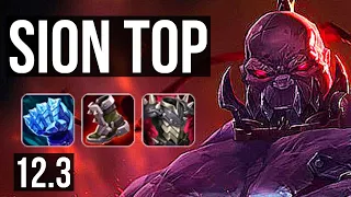 SION vs EKKO (TOP) | Rank 3 Sion, 5/1/8 | BR Grandmaster | 12.3