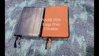 NASB 2020 Large Print Ultrathin in Blue Leathertex Review