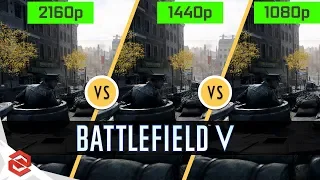 Battlefield V:  2160p vs 1440p vs 1080p - Graphics Comparison