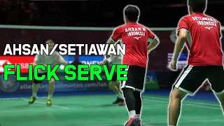 Clever Flick Serve play by Mohammad Ahsan & Hendra Setiawan